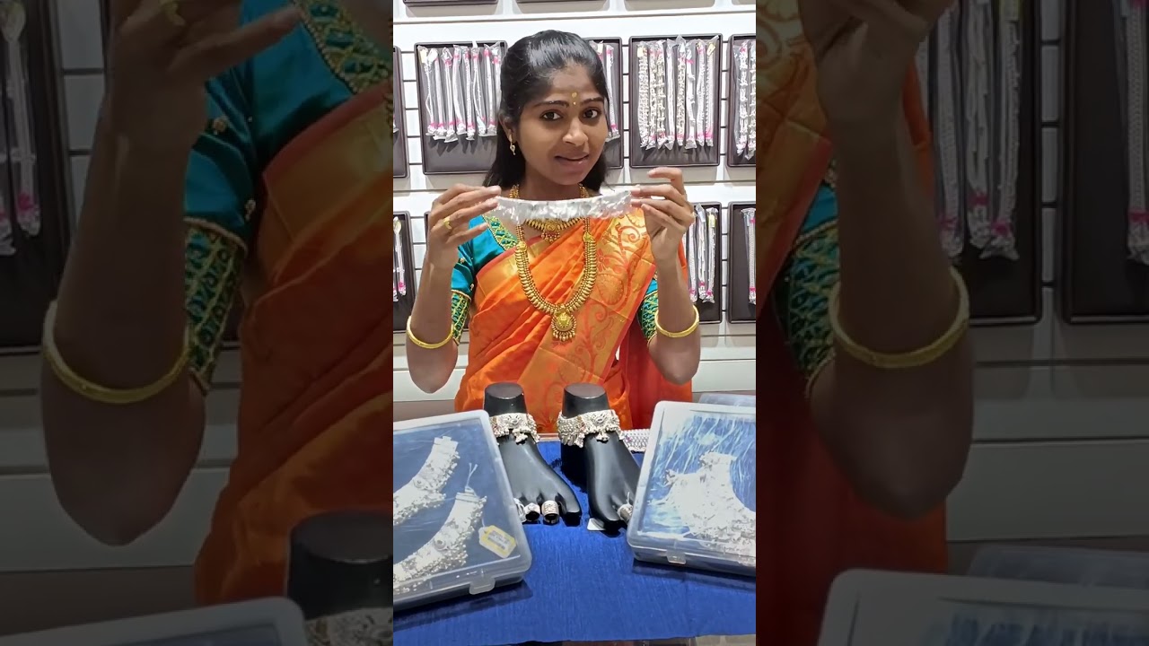 Wedding kolusu collections | Thangamayil Jewellery #silveranklets