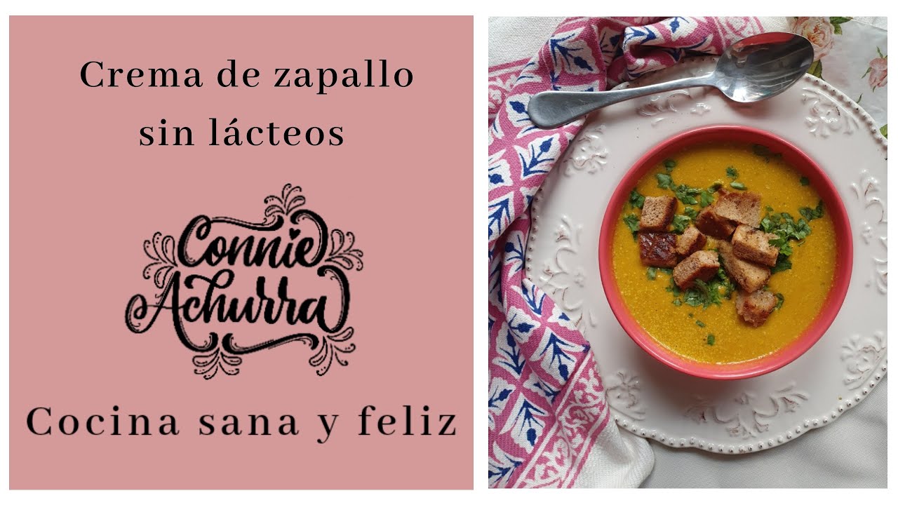 Crema de zapallo sin lácteos