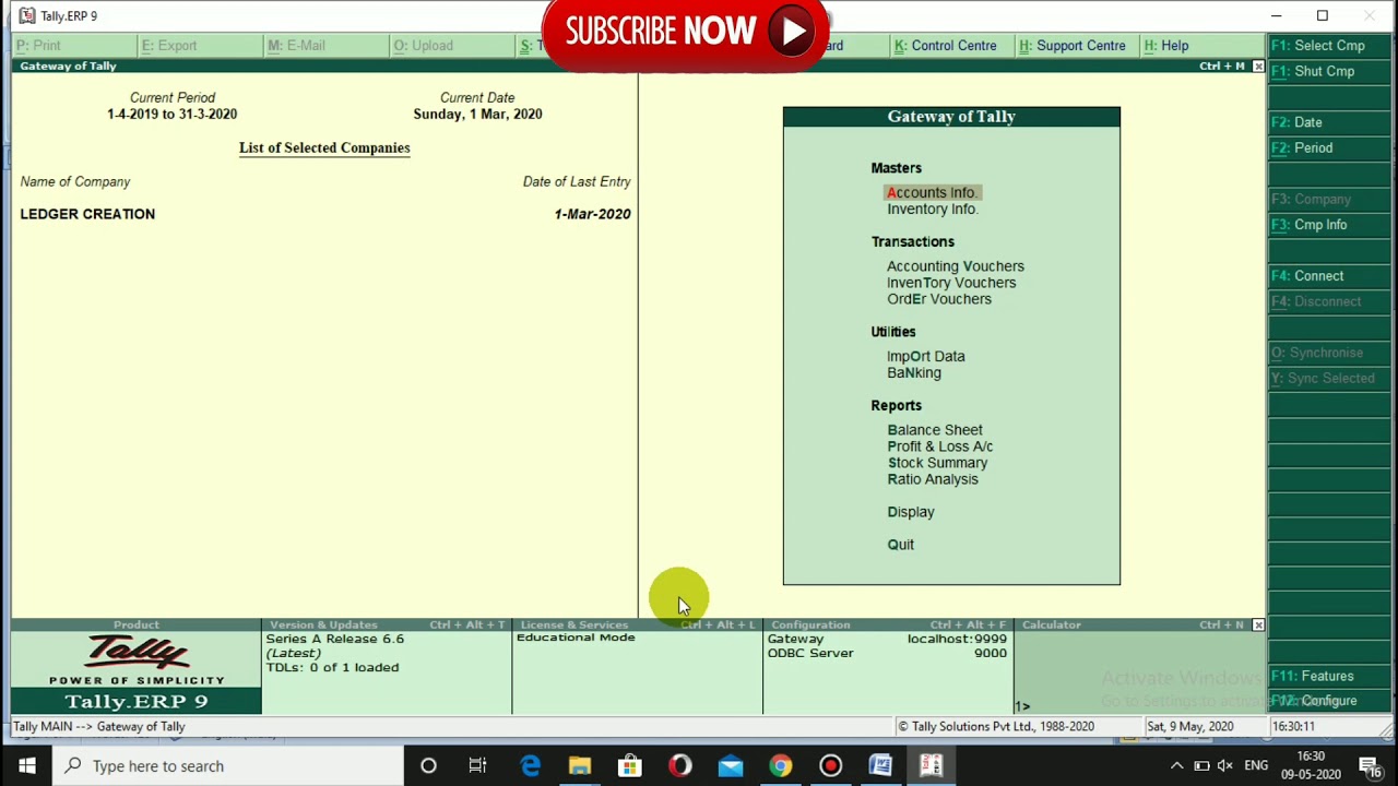 Fixed Assets Ledger Creation in Tally ERP9 in Hindi