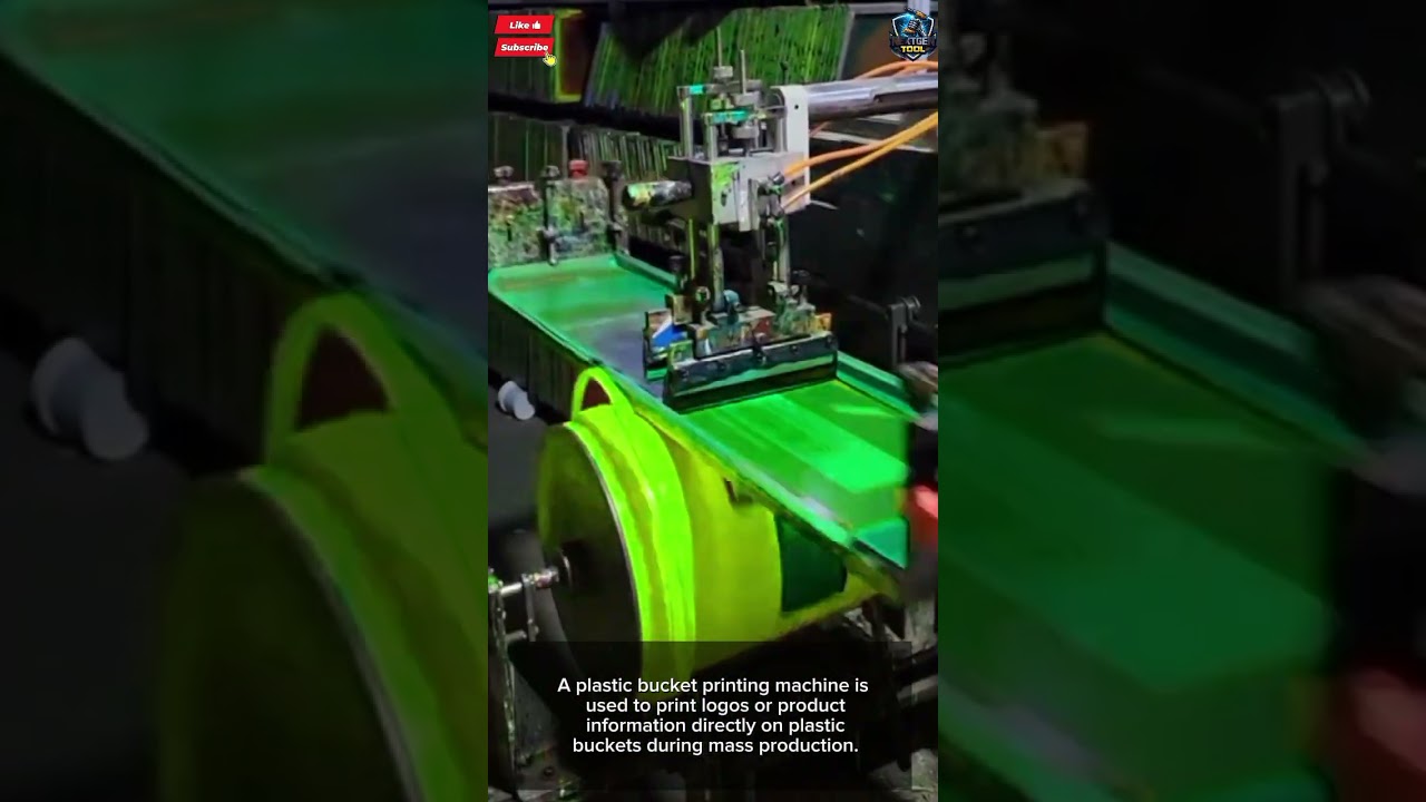 Plastic Bucket Printing Tool Machine for Logo Production#tool