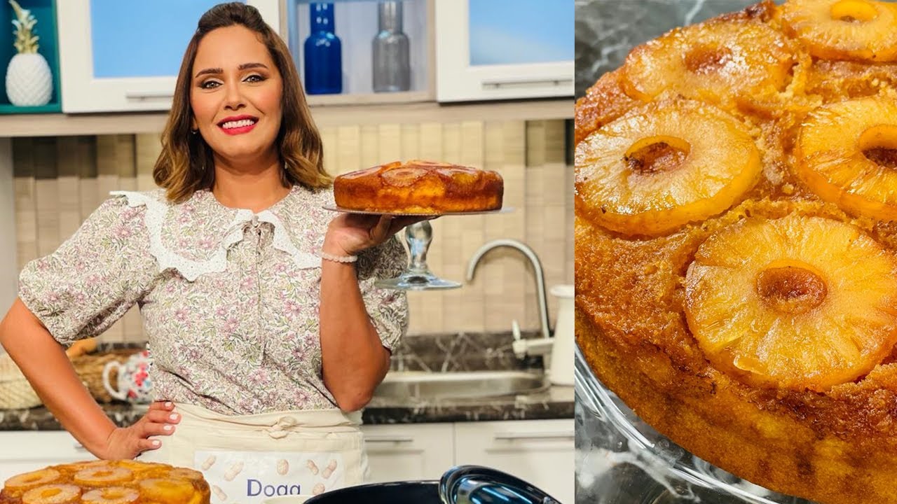 طريقة عمل كيك الأناناس | سر الصنعة مع الشيف دعاء السمنودي