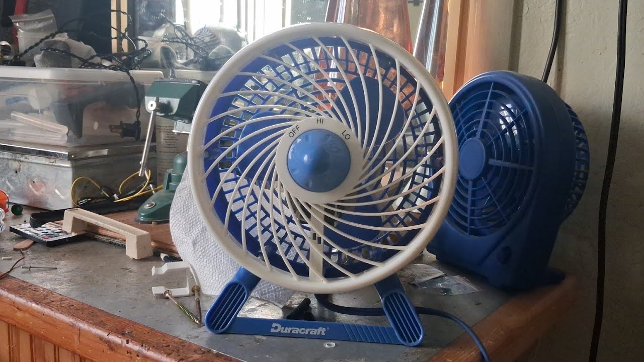 2001 Duracraft DT70 personal fan in blue/white | 2026 Video