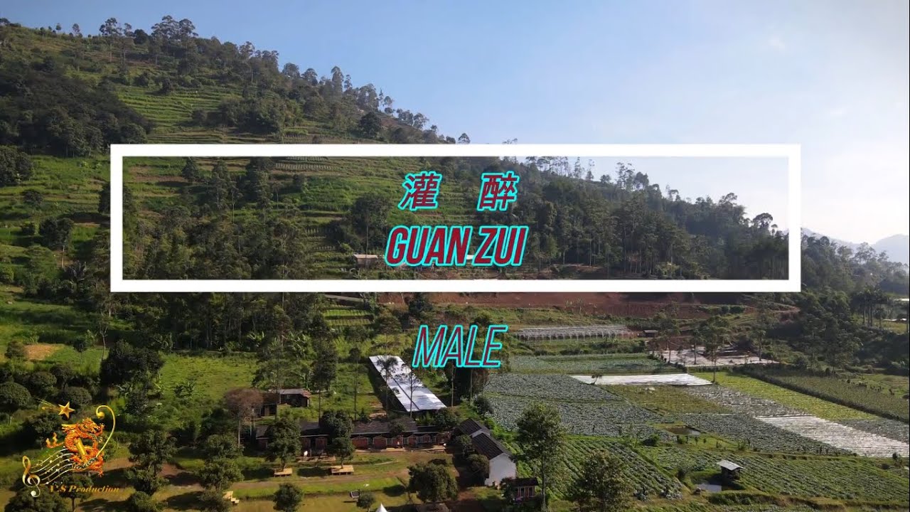 Guan Zui (灌 醉) for male - Karaoke mandarin with drone view