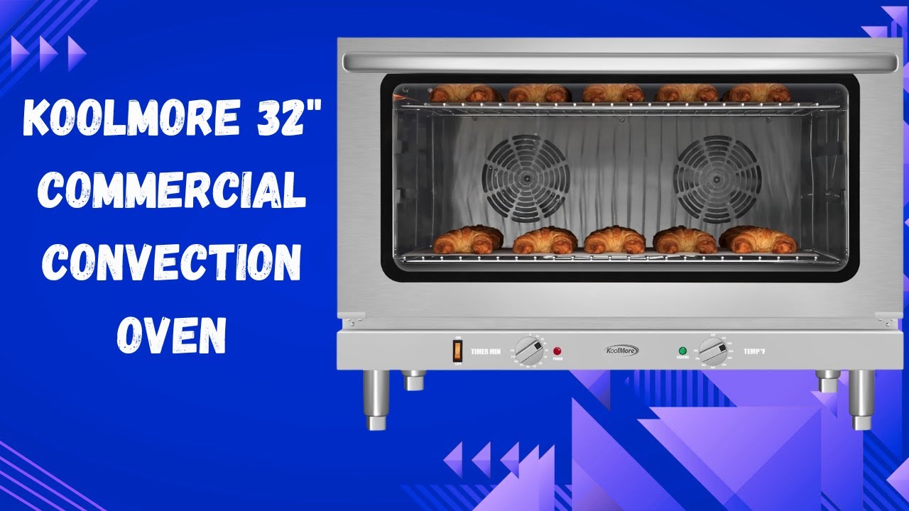3500W Commercial Countertop Convection Oven with Full Size Pan Support & 4 Racks | KoolMore
