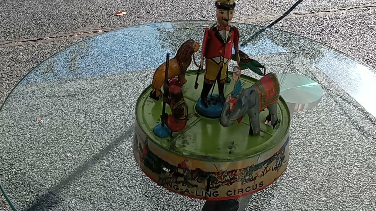 Circa 1925 Louis Marx Ring-A-Ling Circus Tin Wind Up Toy