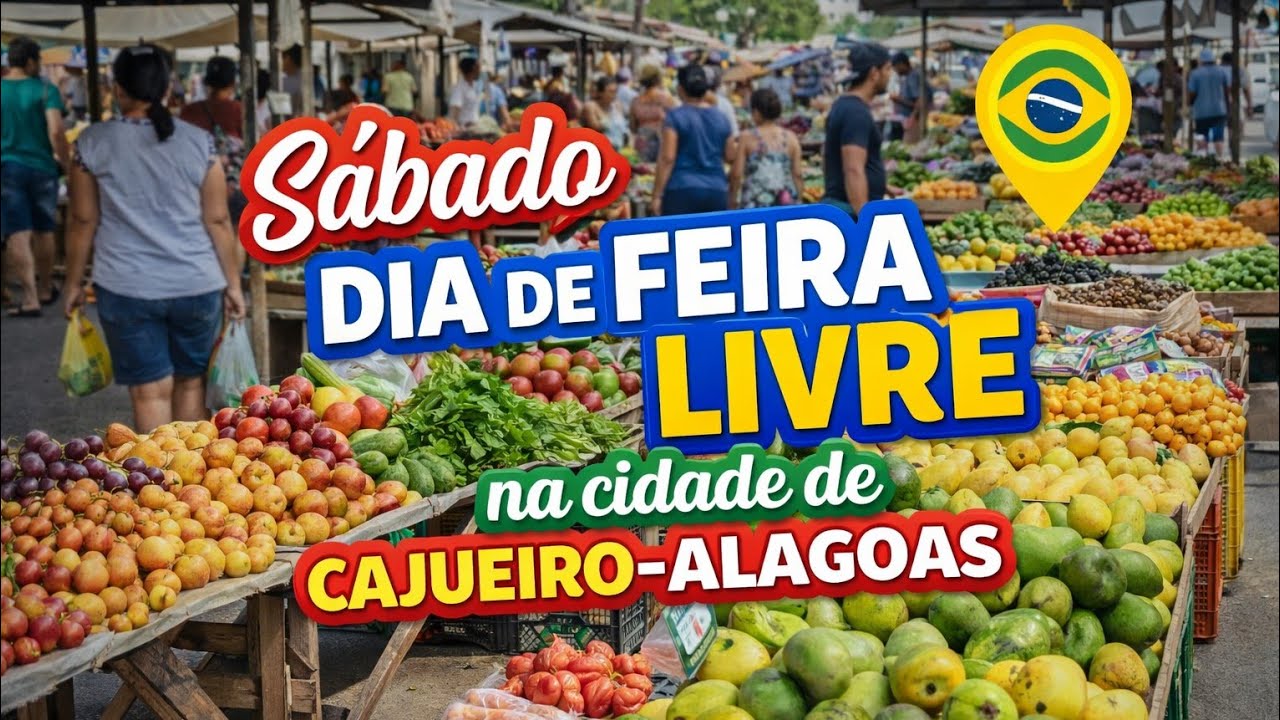 Feira livre No Centro De Cajueiro-Alagoas 
