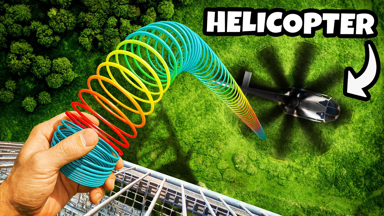 Random Items Vs Helicopter Blades! What Happens?