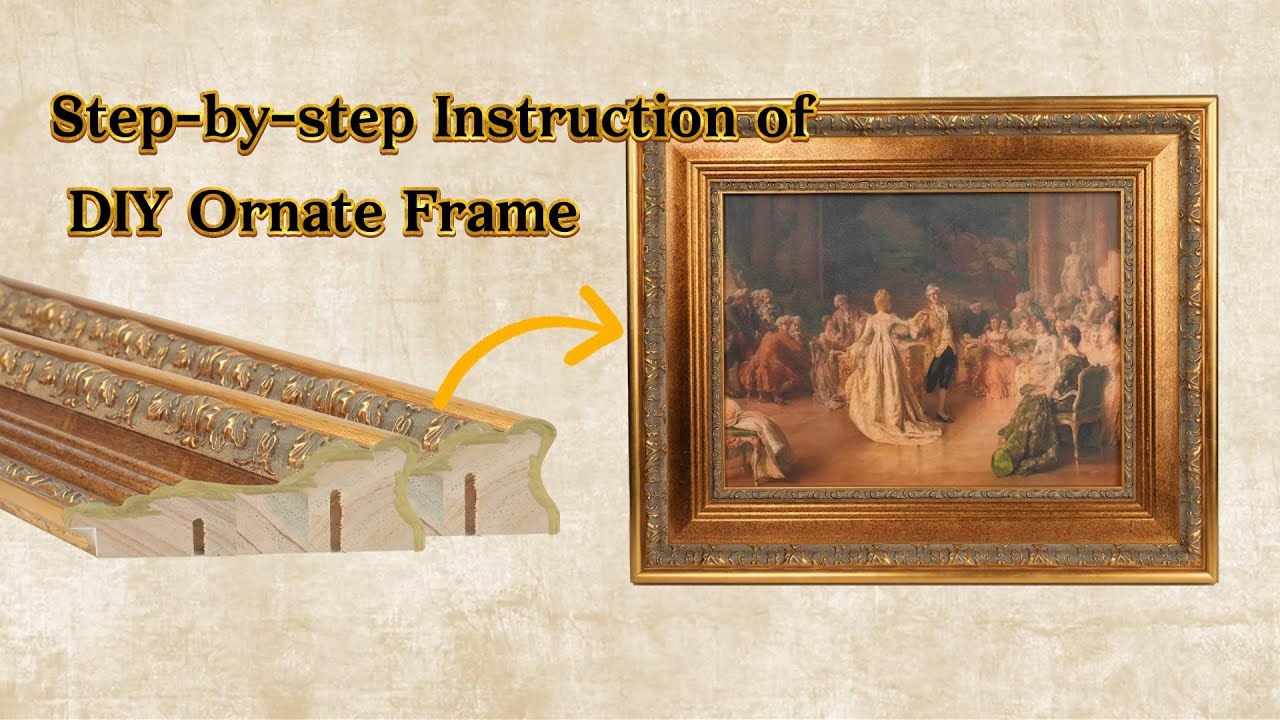 FOLKOR Assembly Guide of DIY Solid Wood Ornate Frame