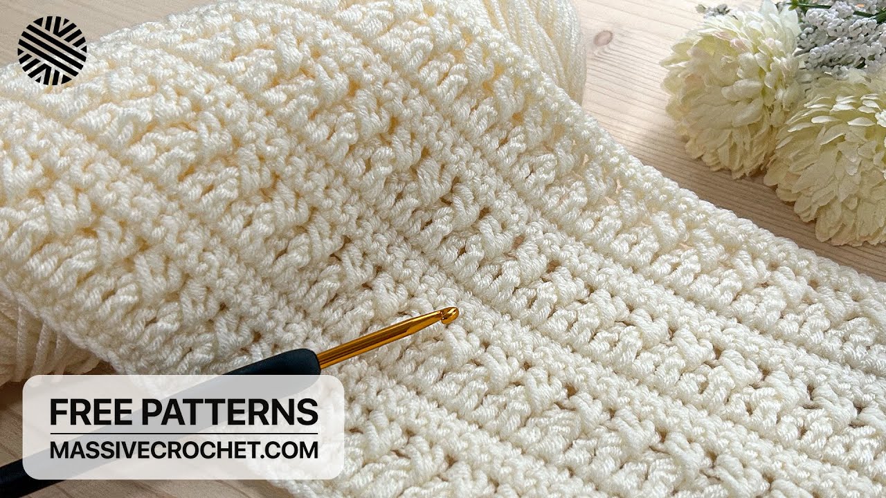 SUPER EASY & FAST Crochet Pattern for Beginners! ⚡️ ❤️ LOVELY Crochet Stitch for Baby Blanket & Bag