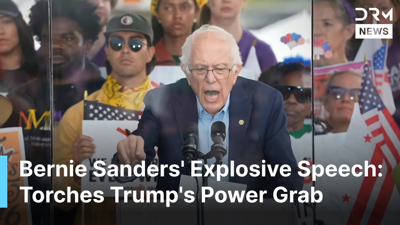 ПОЛНАЯ РЕЧЬ: Берни Сандерс критикует захват власти Трампом на массовом протесте «Нет королям» в В...