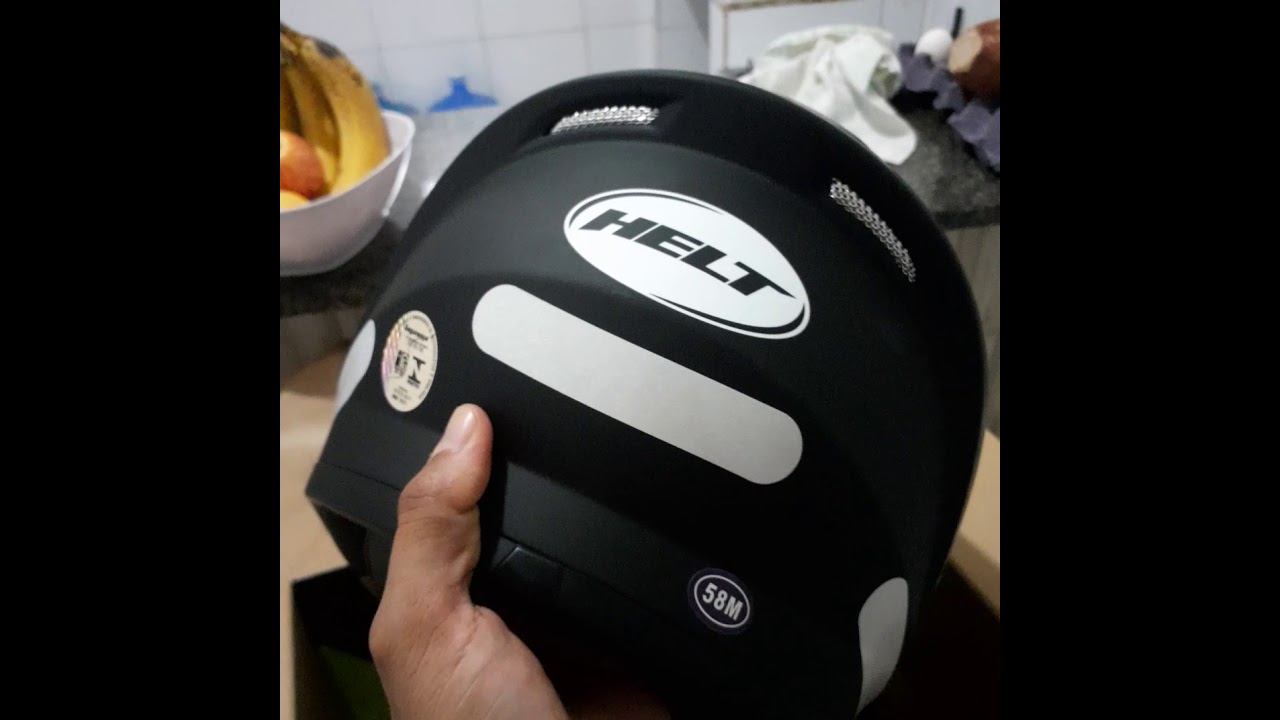 CAPACETE HELT POLAR PRETO FOSCO