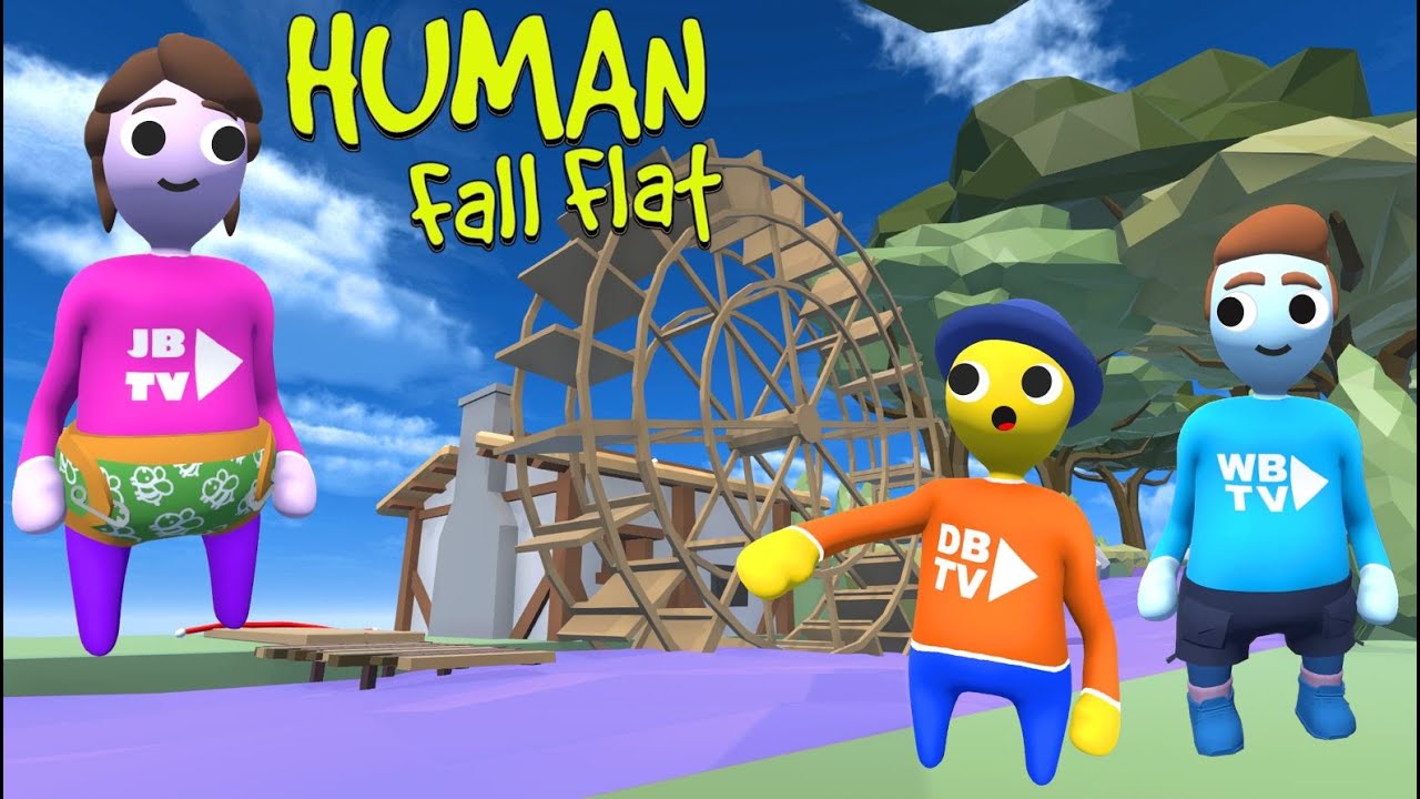 WE FOUND A TREE HOUSE & WATERMILL IN HUMAN FALL FLAT