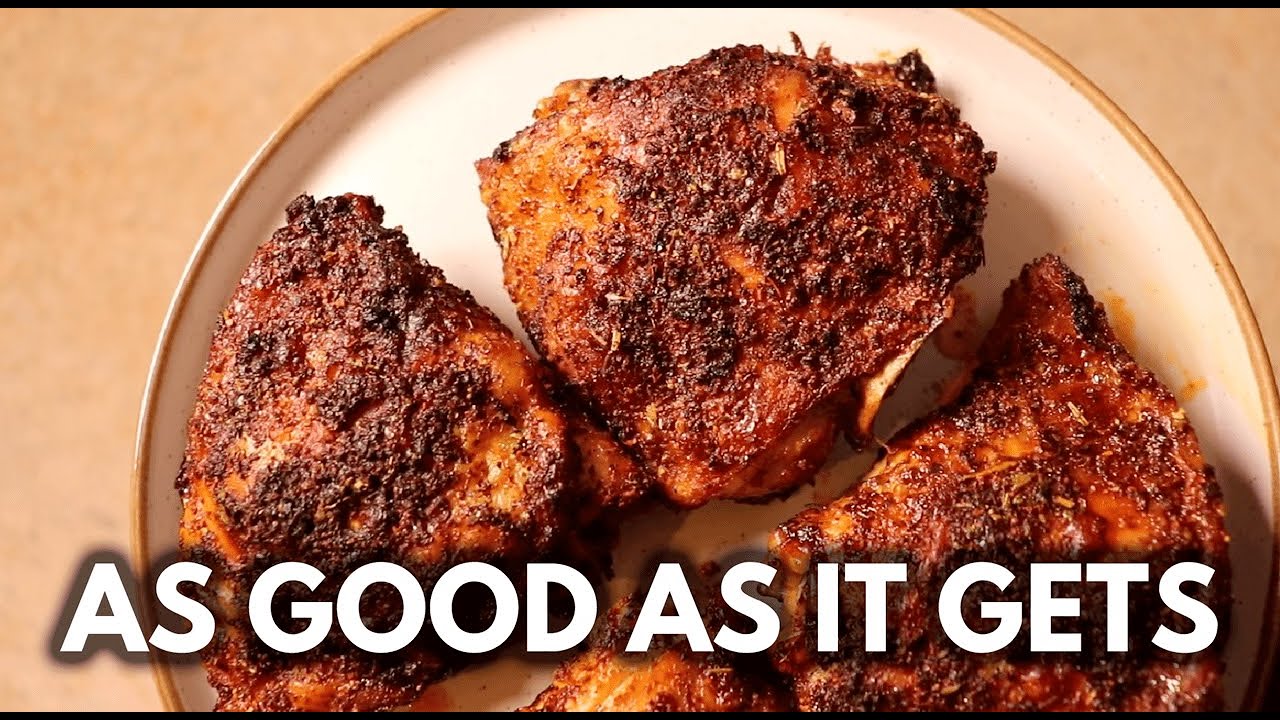 The Best Air Fried Chicken Thighs - Juicy Seasoned not Breaded