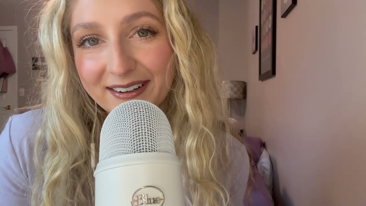 ASMR Whispering Tingly Trigger Words + Tongue Clicking