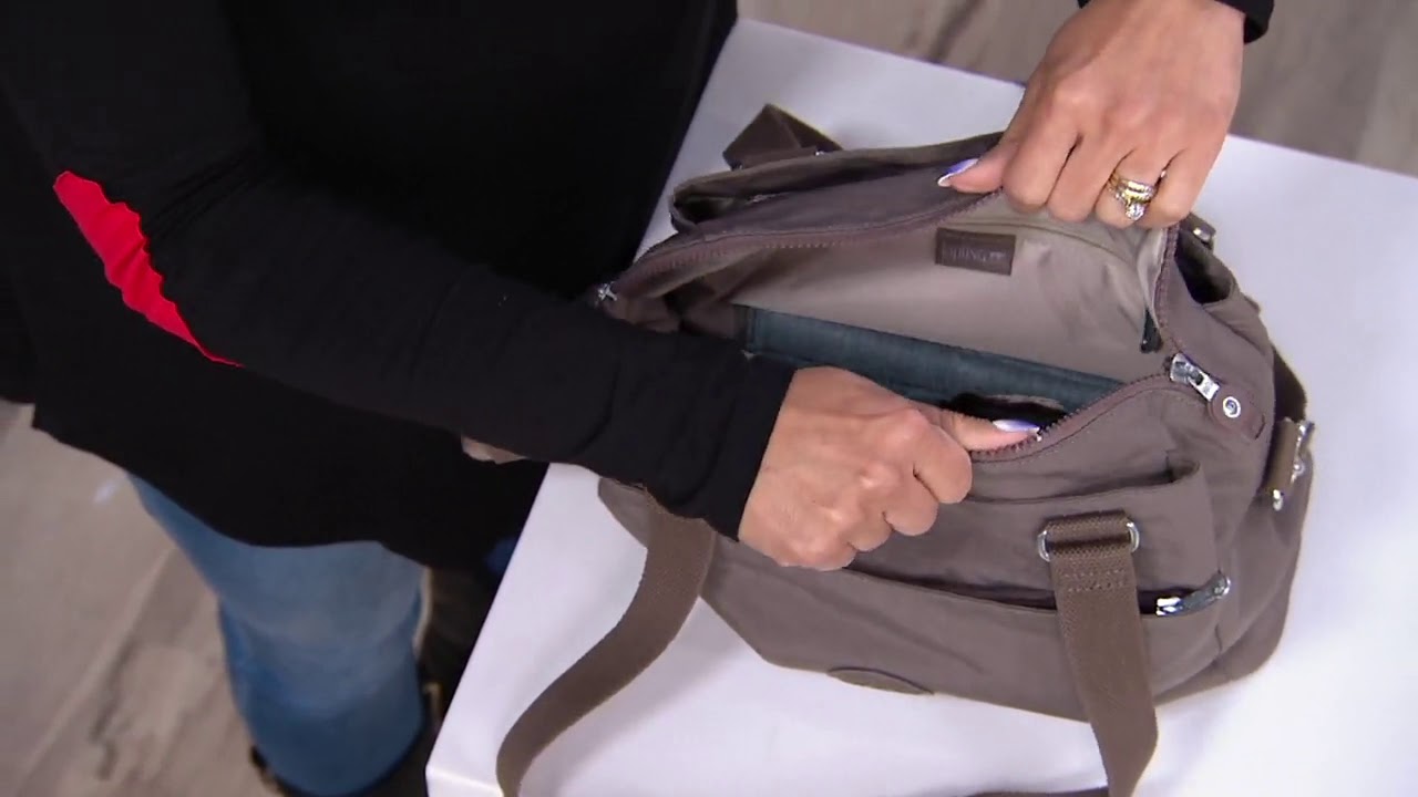 Kipling Zip Top Shoulder Bag w/ Crossbody Strap - Felicity on QVC