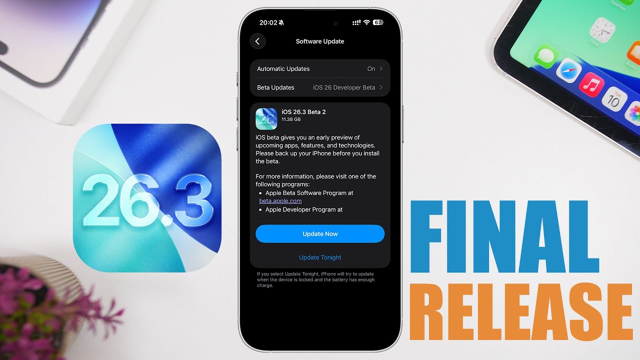 iOS 26.3 Final RELEASE Date !