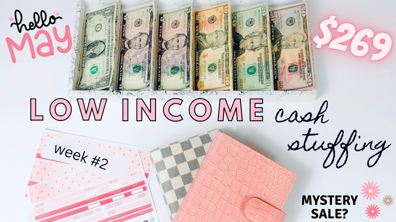 $269 Low Income Cash Envelope Stuffing | MAY 2023 LOW INCOME BUDGET | May Low Income Cash Stuffing