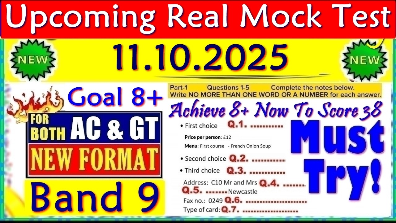IELTS LISTENING PRACTICE TEST 2025 WITH ANSWERS | 11.10.2025