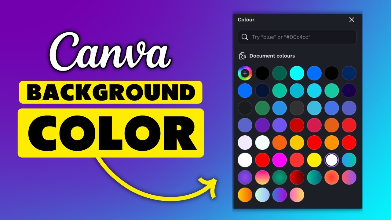 How To Set Background Colour In Canva