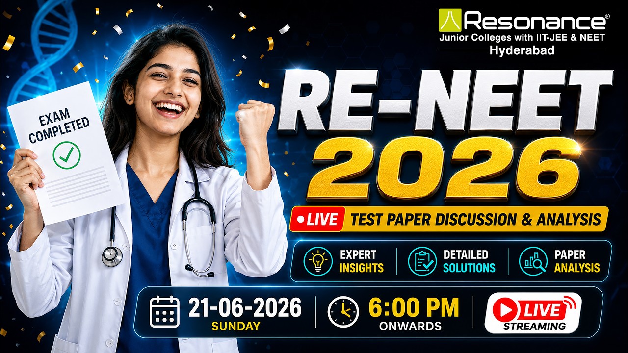 Re-NEET 2026 Paper Discussion LIVE | Complete Question Paper Analysis | Resonance Junior Colleges
