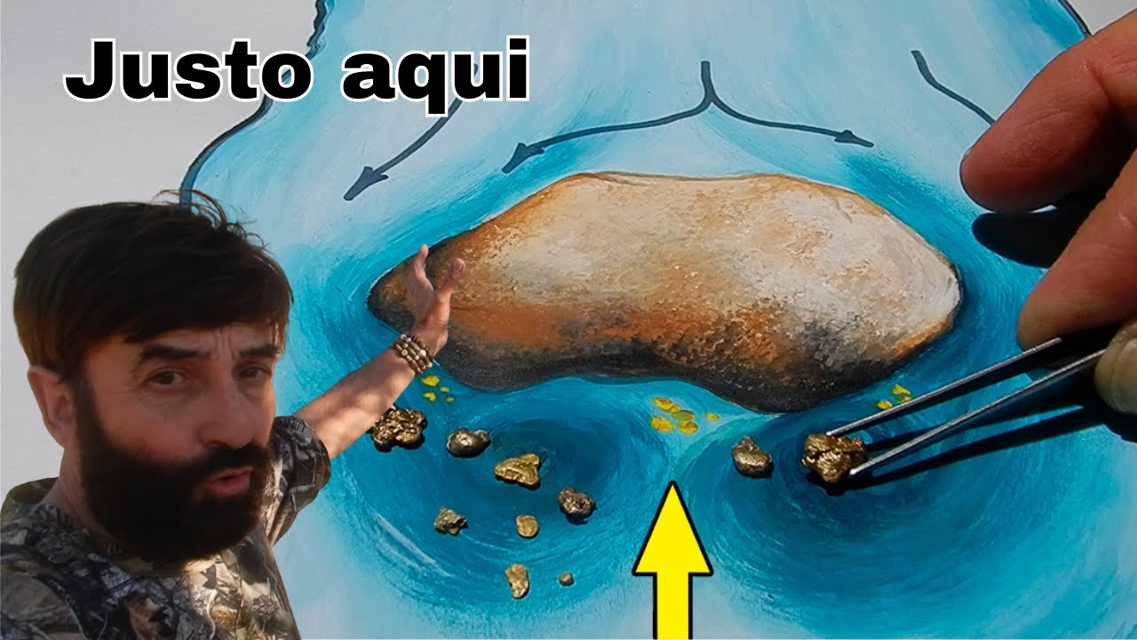 &iquest;Como Buscar DEPOSITOS de ORO BAJO las ROCAS ?  Gold deposits. Massive Flour Gold Deposit