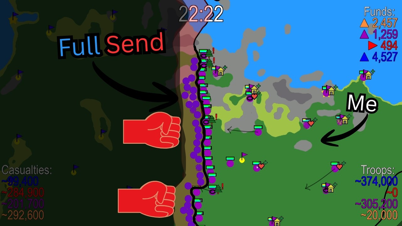 My last stand was too much for him...
