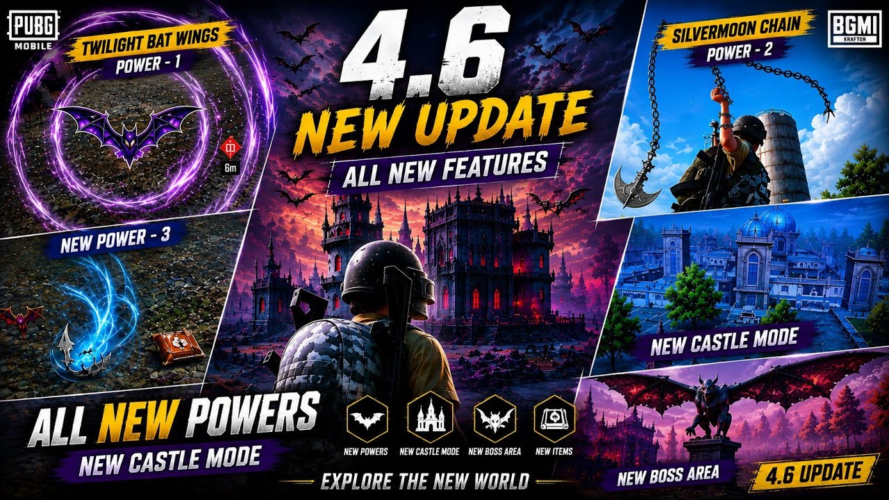 PUBG MOBILE | BGMI 4.6 NEW UPDATE 🔥 All New Powers, New Features 😍#bgmi #pubgmobile #shorts 