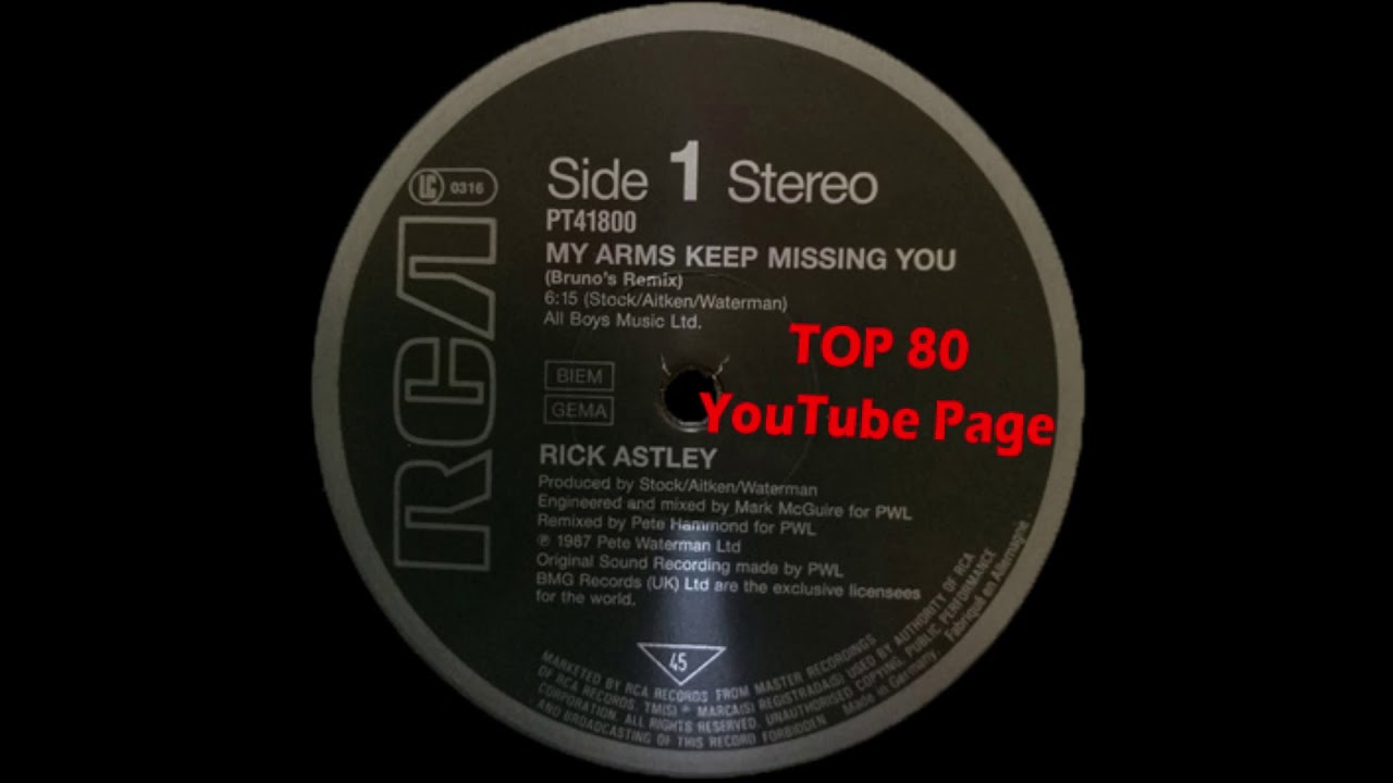 Rick Astley - My Arms keep Missing You (A Pete Hammond Brunos Mix)