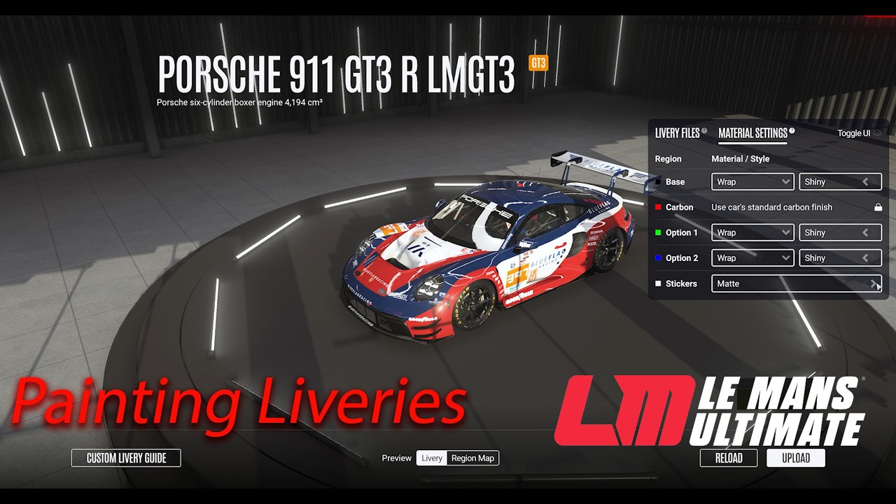 Простой совет по покраске ливрей | Le Mans Ultimate | Покадровая съёмка