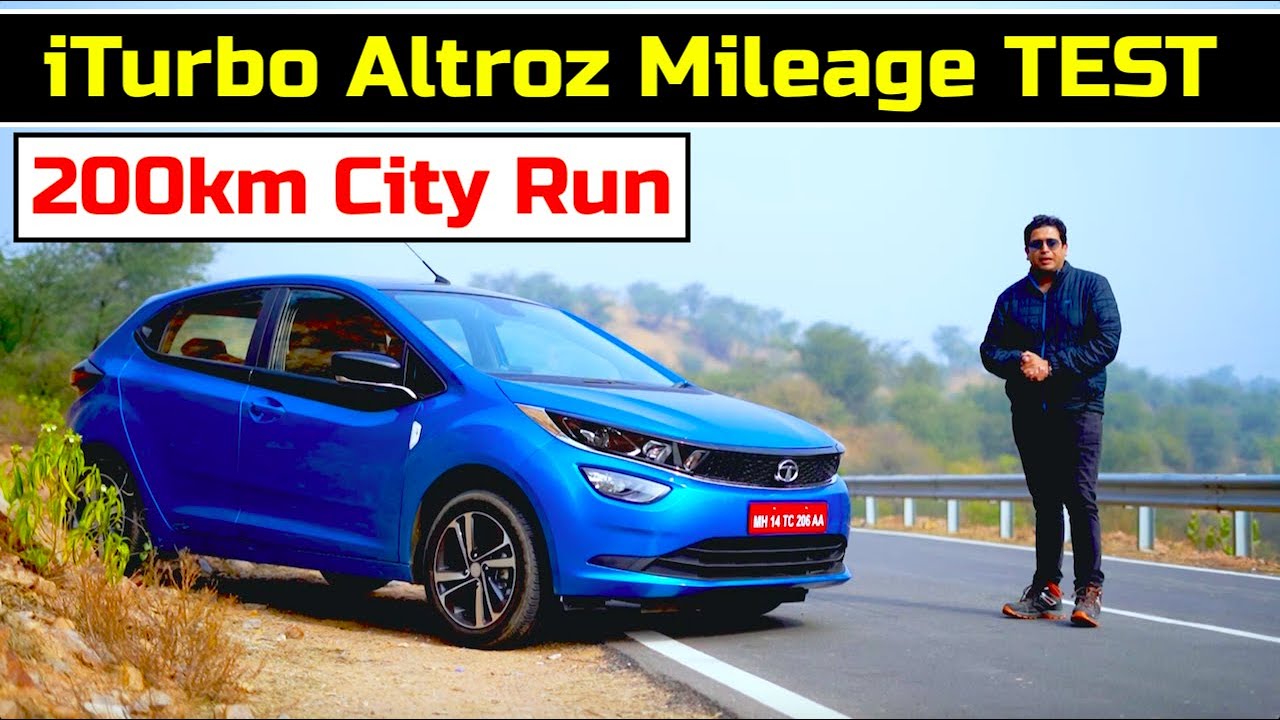 Tata Altroz iTurbo Mileage Test || 200km City run in the new turbo petrol XZ+ Altroz