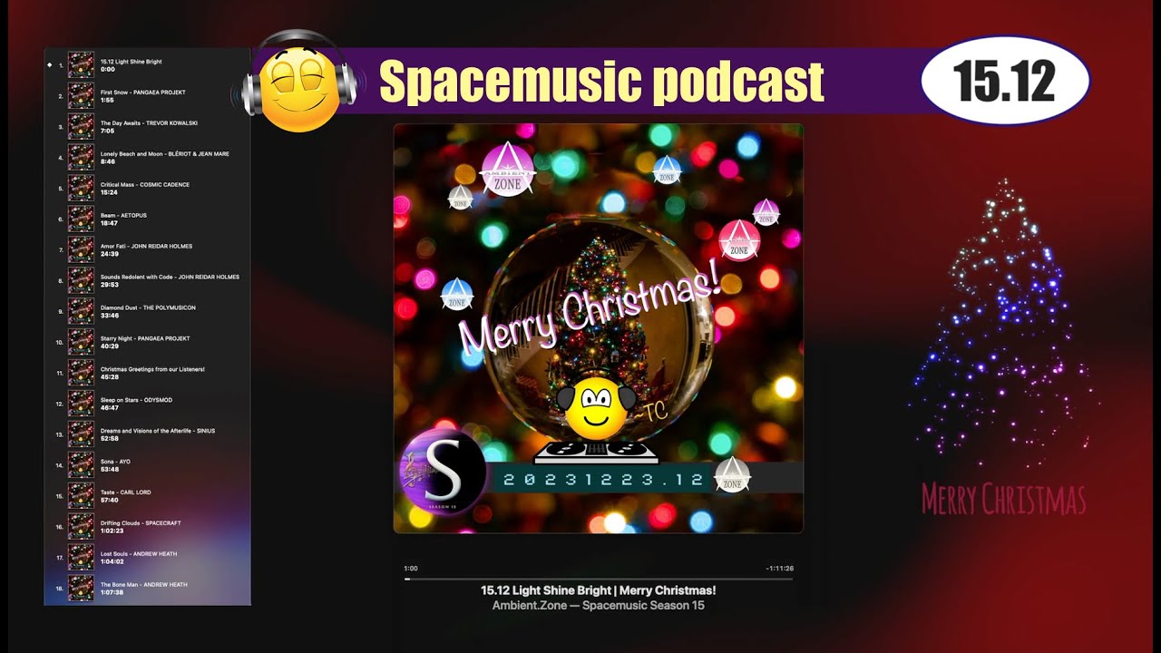 Spacemusic Christmas 2023 ✨ Light Shine Bright | Ambient, Chillout | hosted by TC