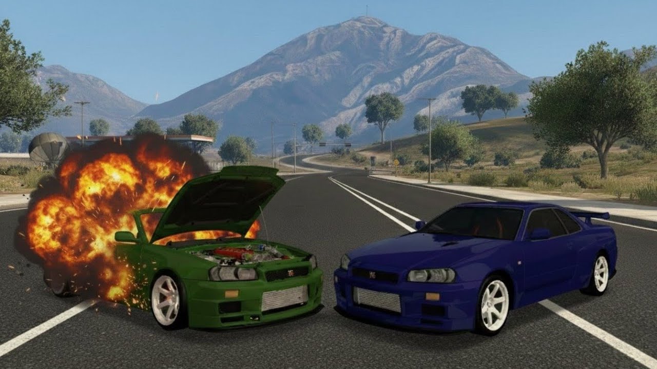 UTILIZAMOS UN R34 BOMBA PARA VENGARNOS DE TORETTO (EN SAN ANDREAS)