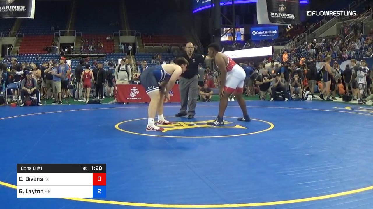 285 Lbs Cons 8 1 Emmett Bivens Texas Vs Gavin Layton Minnesota