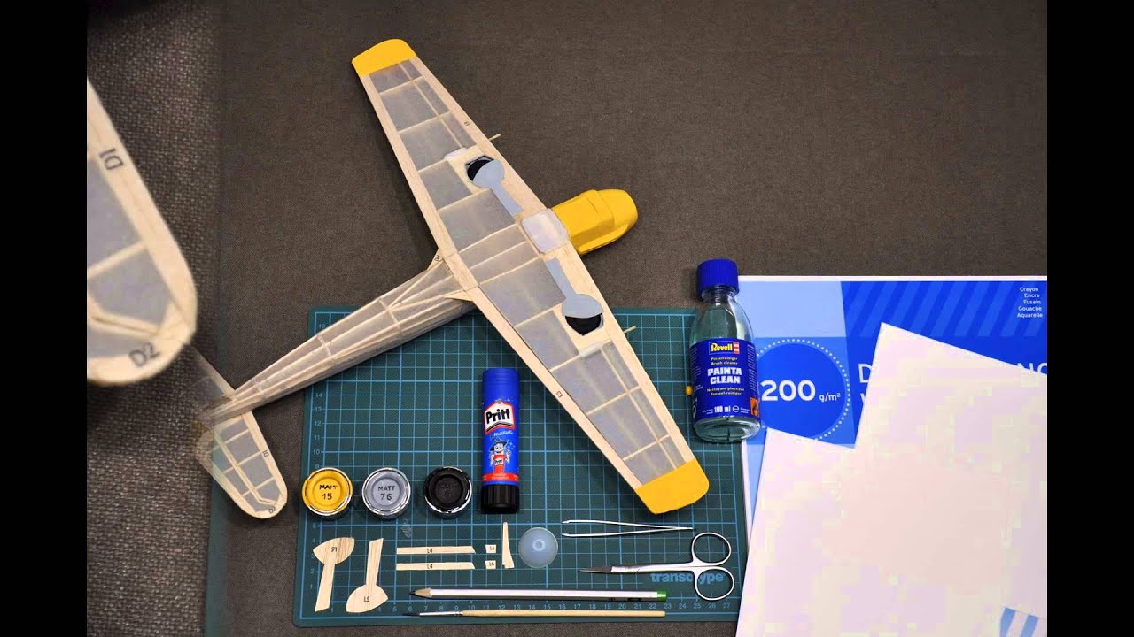 Guillow's MESSERSCHMITT BF 109 white 14
