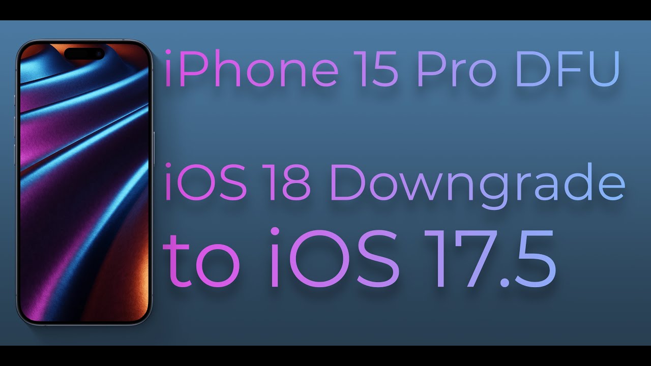 Tryb DFU iPhone 15 Pro / iPhone 14 Pro (Max)