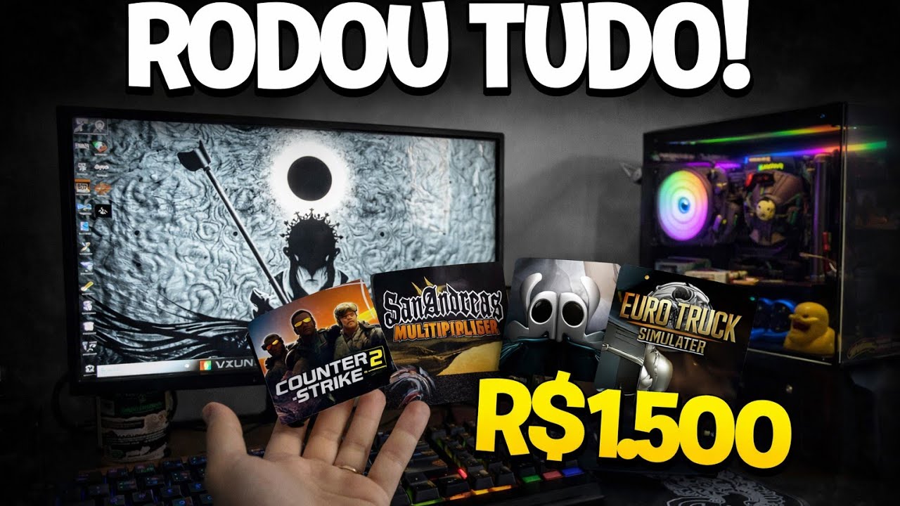 TESTANDO JOGOS NO MEU PC DA SHOPEE - I5-2400 + GT 730
