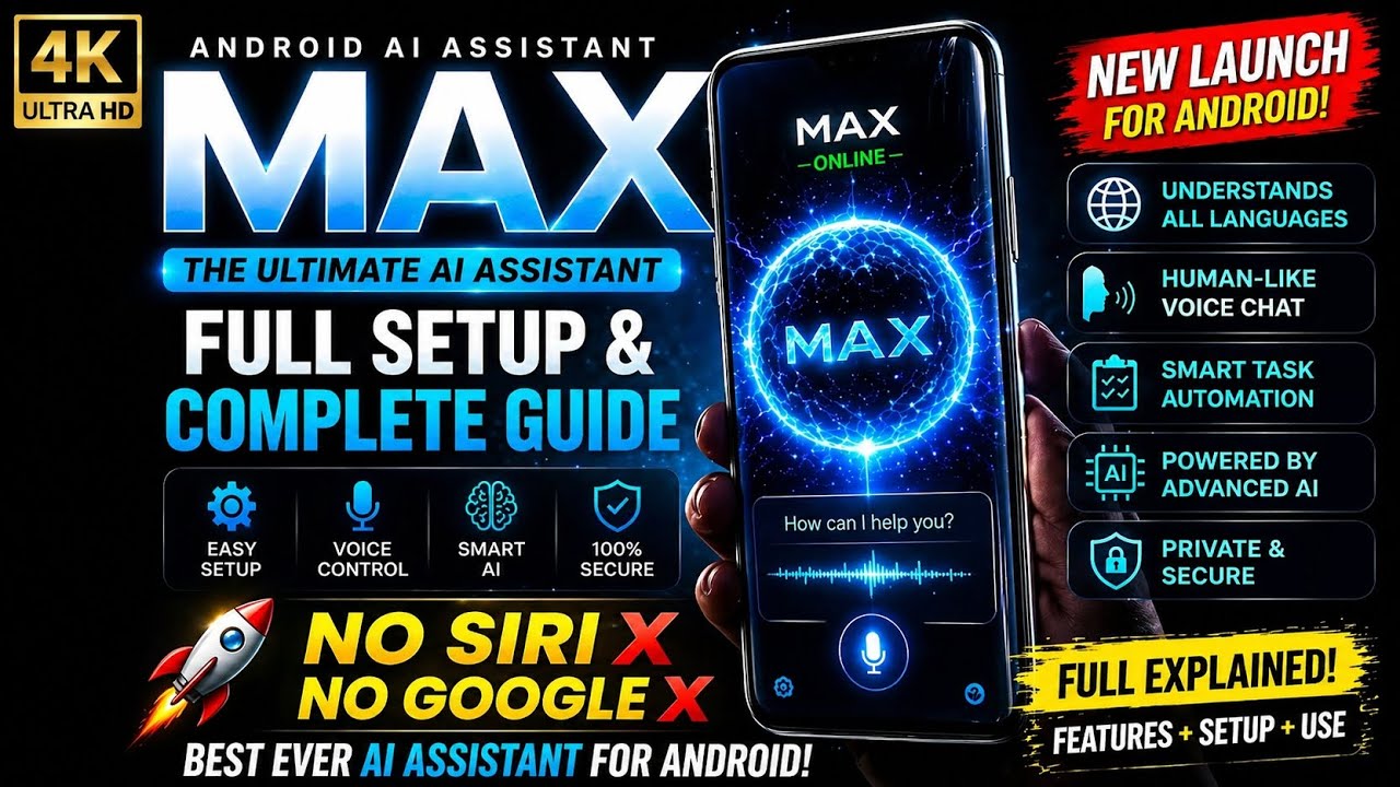 I Replaced Google Assistant with THIS AI 🤯 | MAX AI Full Setup, Features & Real Demo (2026)