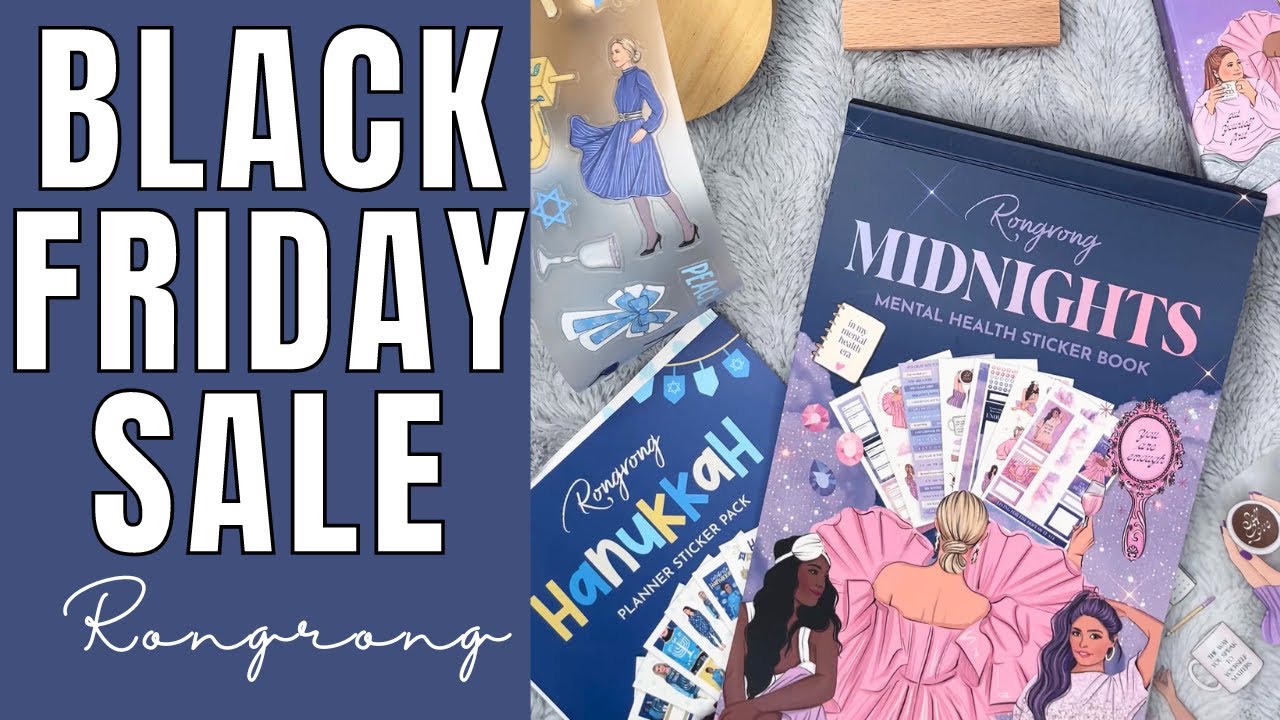Rongrong Black Friday Sale | Sticker Books, PET Tape & Accessories | Plan With Me