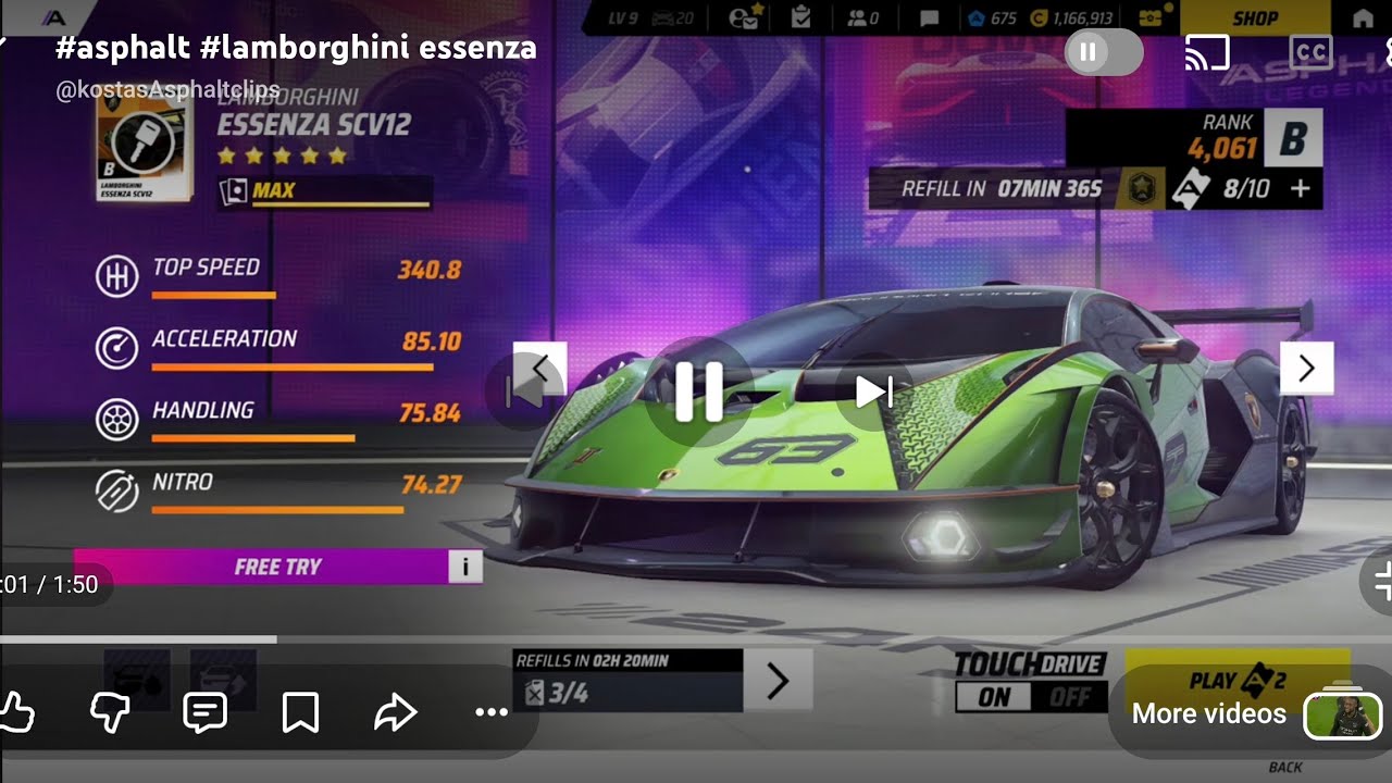 #asphalt lamborghini essenza