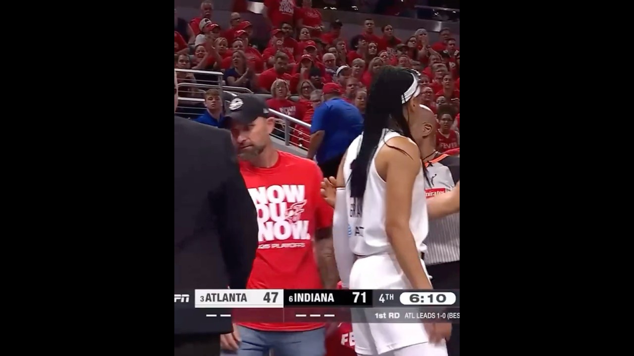 Allisha Gray gets a court side Indiana Fever fan kicked out