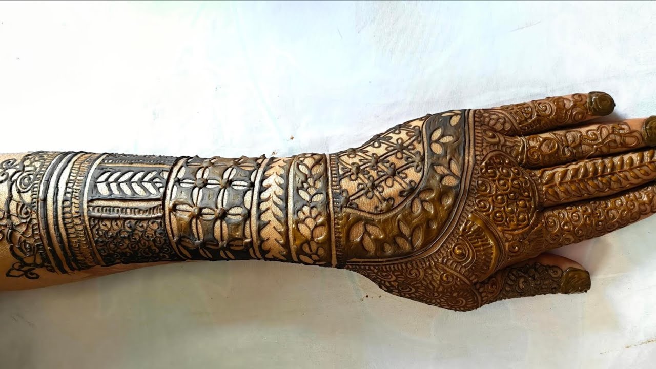 Full Hand Bridal Mehndi Design | Step by Step Mehndi Tutorial | Easy & Beautiful Mehndi”
