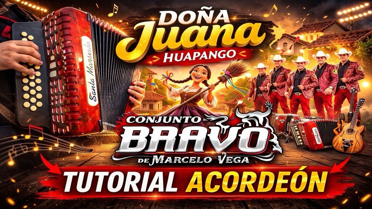 Doña Juana Huapango - Conjunto Bravo ¡TUTORIAL ACORDEÓN! 🔥 FACILÍSIMO 🤯