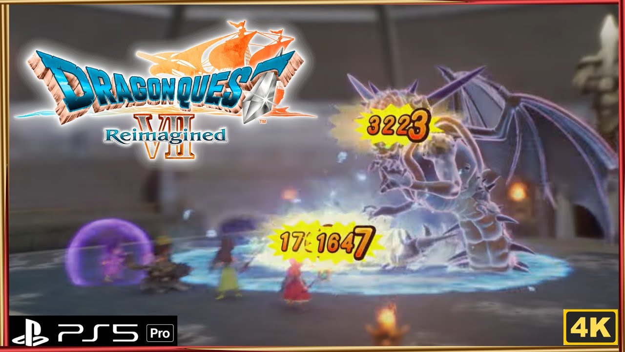 DRAGON QUEST VII Reimagined Lv99 Vs All Rampage Roads Buccanham Palace Battle Area & Build Timestamp