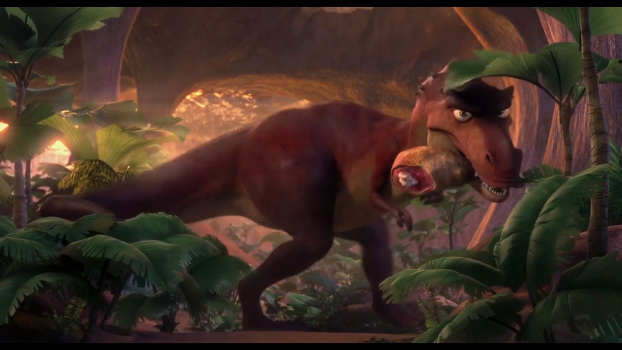 Funny! Sid tries to turn dinosaurs into vegetarians!