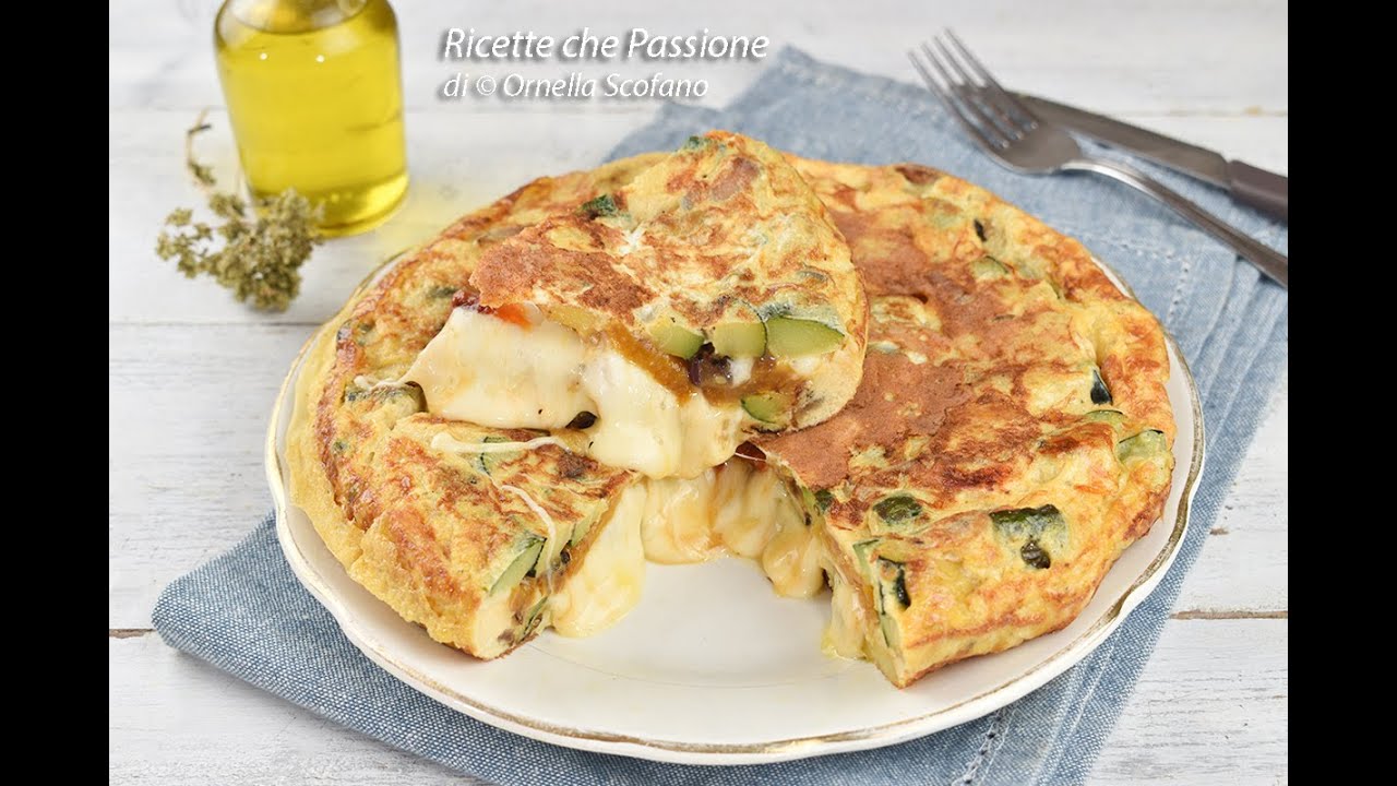 La preparo almeno una volta a setttimana mio marito la adora - frittata ripiena Ricette che Passione