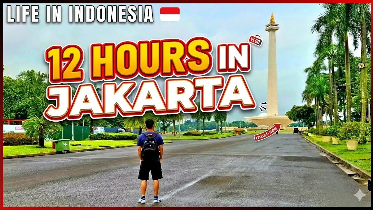 24 Hours in Jakarta | Exploring Monas & thamrin Nightlife, Traditional Food to Coffee Spots, Traffic