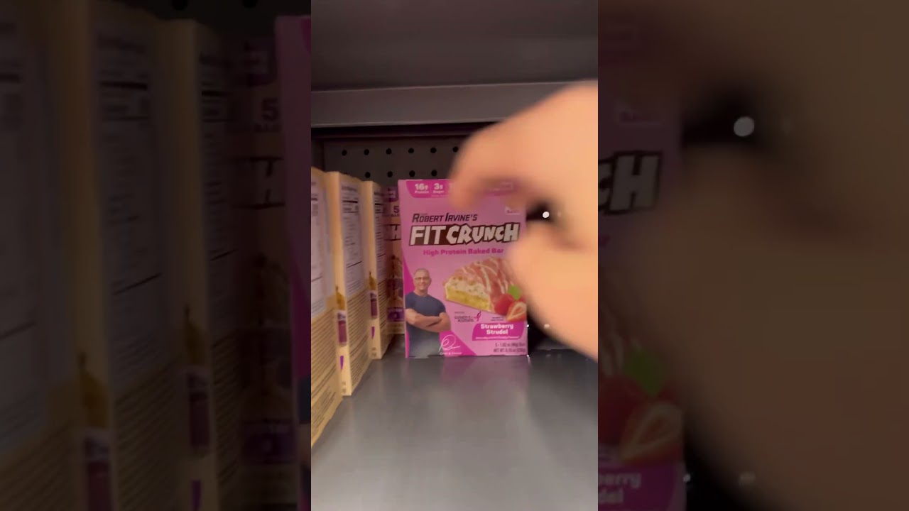 Some Walmart ASMR for your feed 😌🍓🍫 #asmr #asmrsounds #fitcrunch #protein