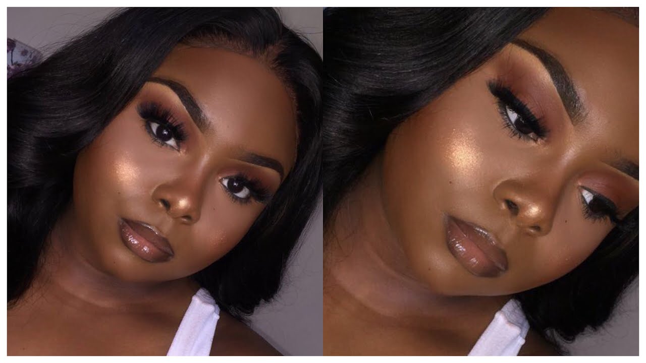 Soft Glam Makeup Tutorial/ Neutral Makeup Look/ Brown Skin| Ariel Black