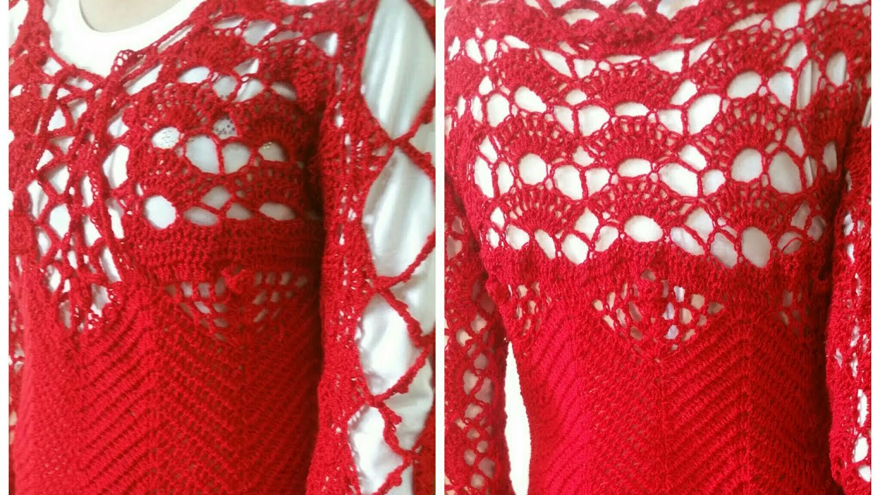 كروشيه بلوزة بناتي ولا اجمل خطوة بخطوة 1 Crochet Blouse Blouse is the most beautiful step by step