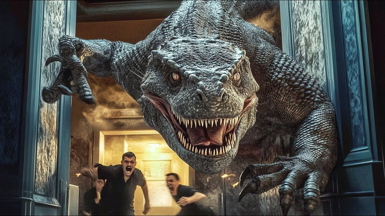 【2025 Newest Movies】Giant lizard hunt full recording! Staff vanish one by one！😱#movie #film #horror